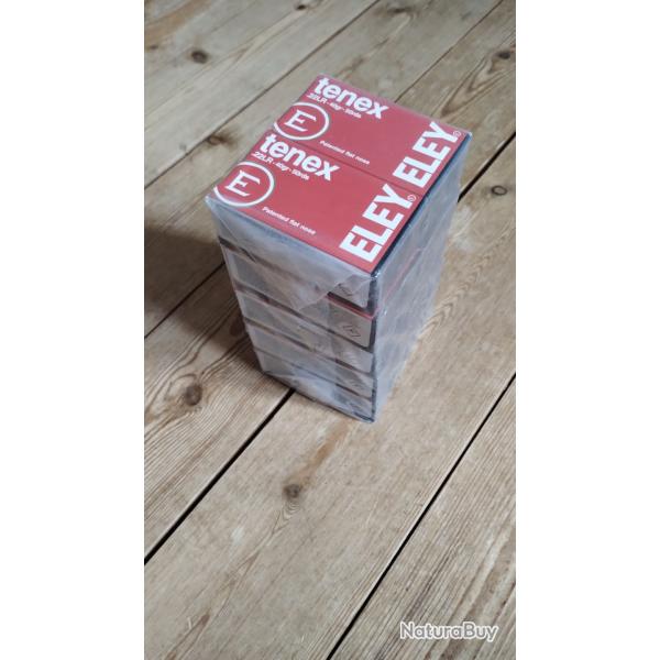 500 ELEY .22 LR Tenex cartouches