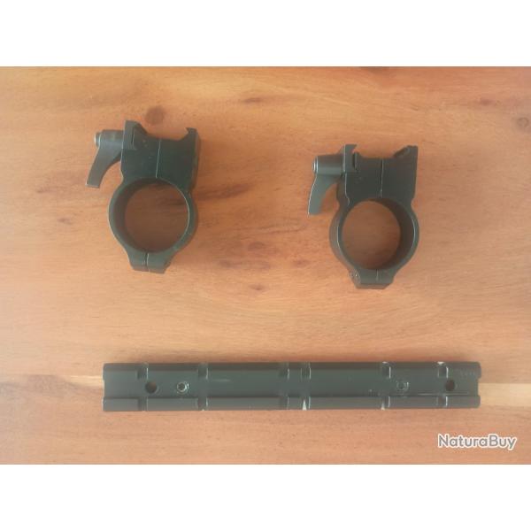 Collier montage rapide + rail picatinny