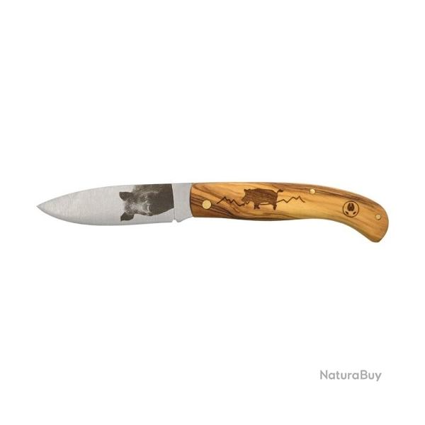 Couteau pliant Agora Tec S�rie personnalis�e 78 - Sanglier