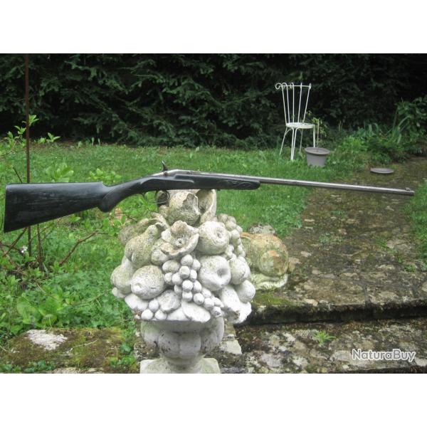 Jolie carabine Flobert, systeme warnant, 9mm annulaire, fabrication napoleon III, etat de tir