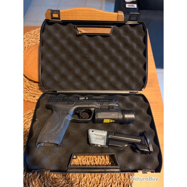 Pack Smith & Wesson M&P9 Laser .43 (5 Joules) Avec accessoires