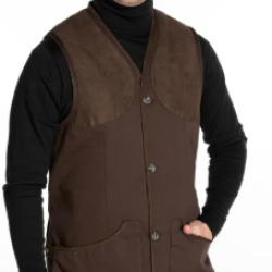 Gilet de chasse Norfolk marron fonc&eacute; BROWNING