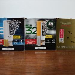 Lot munitions calibre 12 acier 68 cartouches