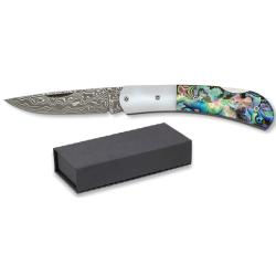 Couteau  DAMASCUS  Nacre de 7.50 cm