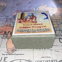 32 Long SW (Comptoir des Colonies / Somalie): Reproduction boite munitions (vide) CoCo 14851069