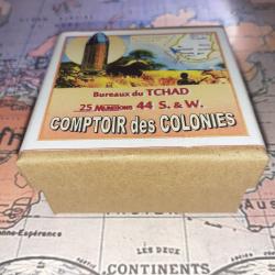 44 SW (Comptoir des Colonies / Tchad ): Reproduction boite munitions (vide) CoCo 14851082