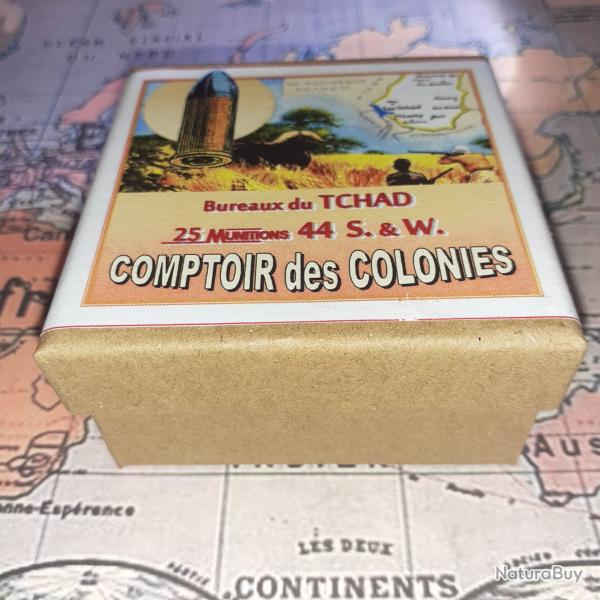 44 SW (Comptoir des Colonies / Tchad ): Reproduction boite munitions (vide) CoCo 14851082