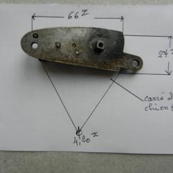 pi&egrave;ce d&eacute;tach&eacute;e ancienne platine compl&egrave;te pour fusil de chasse