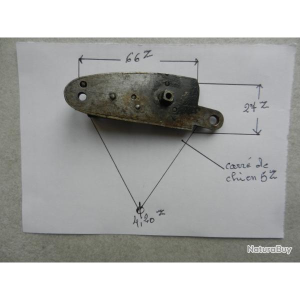 pi�ce d�tach�e ancienne platine compl�te pour fusil de chasse