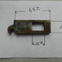 verrou horizontal pour arme ancien fusil juxtapos&eacute;