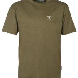 Tee-shirt uni brod&eacute; Kaki PERCUSSION-4XL