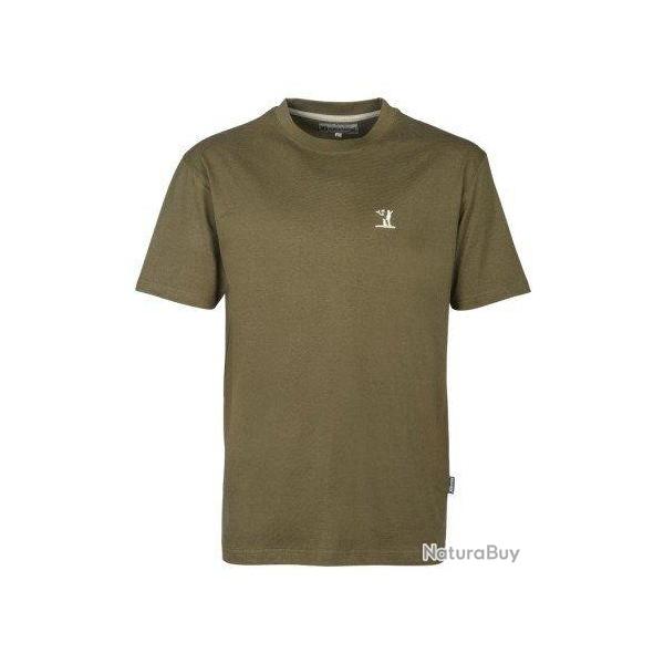 Tee-shirt uni brod� Kaki PERCUSSION-4XL