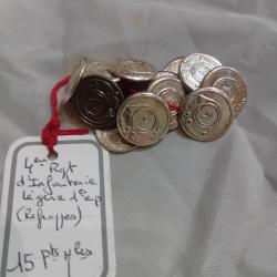 15 boutons du 4e rgt d'infanterie de ligne REPRODUCTION
