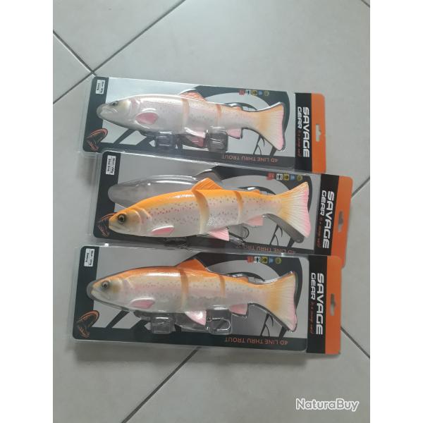 Leurre p�che line thru 4D trout 30cm savage gear