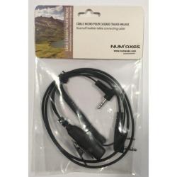 Cable pour casque-micro talkie walkie Num'Axes - Jack 3,5 mm
