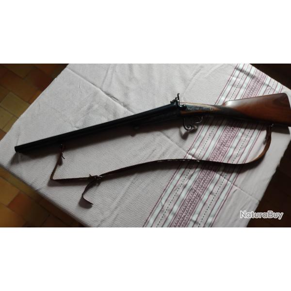 Exceptionnel fusil de chasse � broche type Lefaucheux COACH GUN