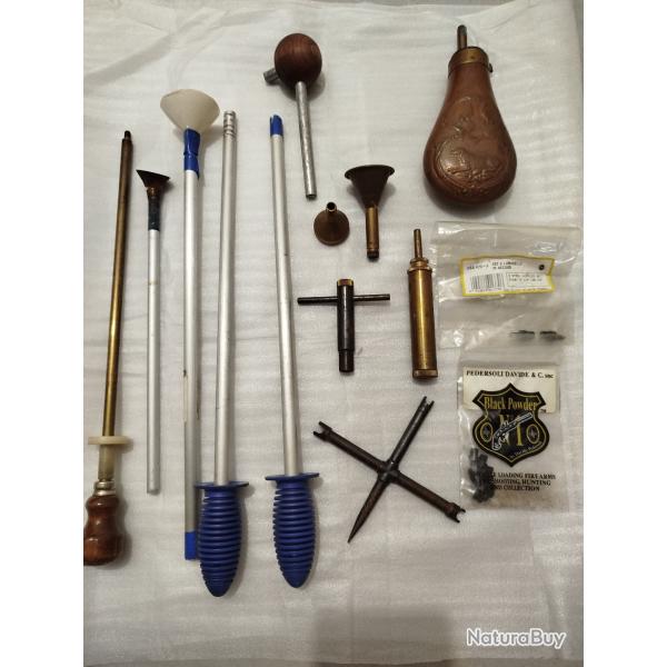 Lot rechargement poudre noire.