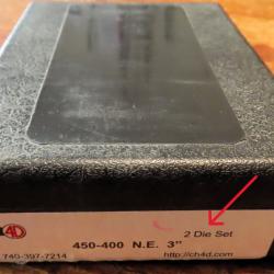 Jeux de 2 outils de rechargement CH4D calibre 450-400 Nitro-express 3''