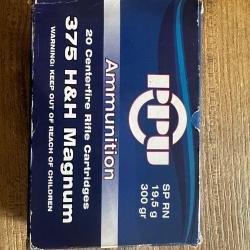 x1 boite munition PPU calibre 375H&H
