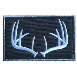 Patch Cerf Noir velcro - Chasse -  Livraison gratuite