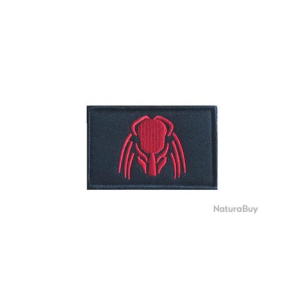 Patch Predator Noir-Rouge velcro -  Livraison gratuite
