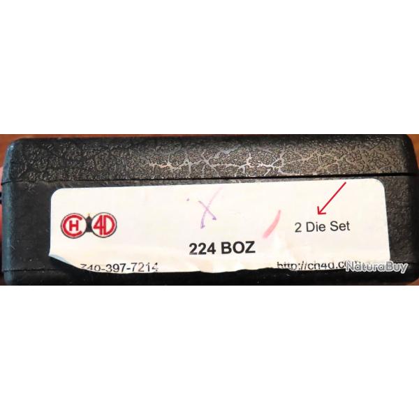 Jeux de 2 outils de rechargement CH4D calibre 224 BOZ