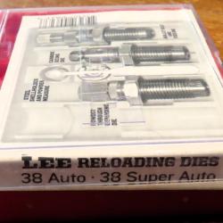 Boite de jeux d'outils de rechargement Lee calibre 38 Auto /38 Super auto/9 mm Largo ( 9 x 23)