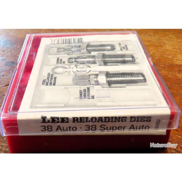 Boite de jeux d'outils de rechargement Lee calibre 38 Auto /38 Super auto/9 mm Largo ( 9 x 23)