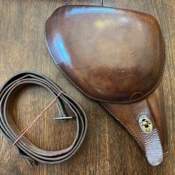 Etui Jambon pour Mle 1892  et sa bretelle - en tr&egrave;s bon &eacute;tat -