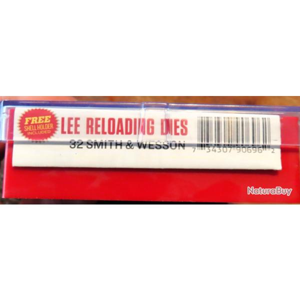 Boite de jeux d'outils de rechargement Lee calibre 32 Smith & Wesson.