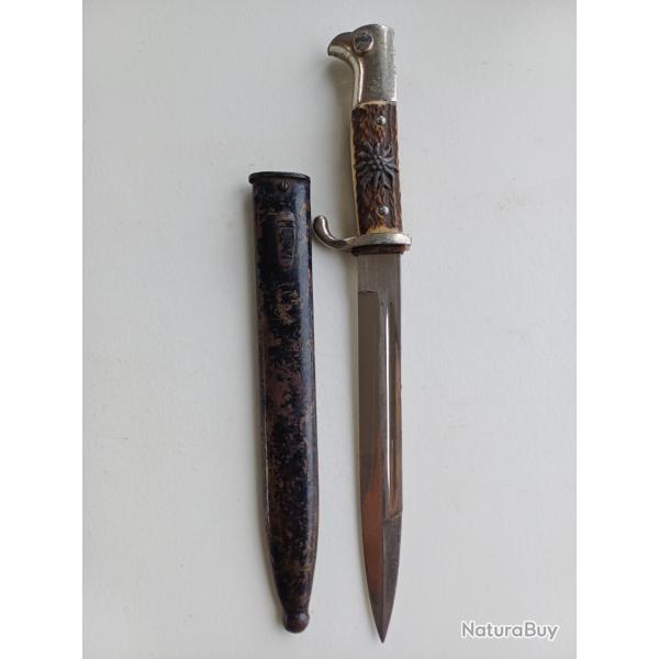 Rare Ba�onnette KS98 de sortie Robert Klaas Solingen - Troupes de montagne