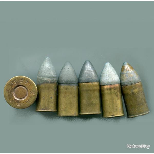 Lot de 6 cartouches 11mm Mle 1873 - balle pointue Mle 1890