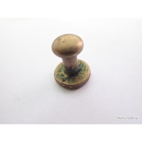 Boutons dor�s / rivets de bretelle, ou jugulaire de casque