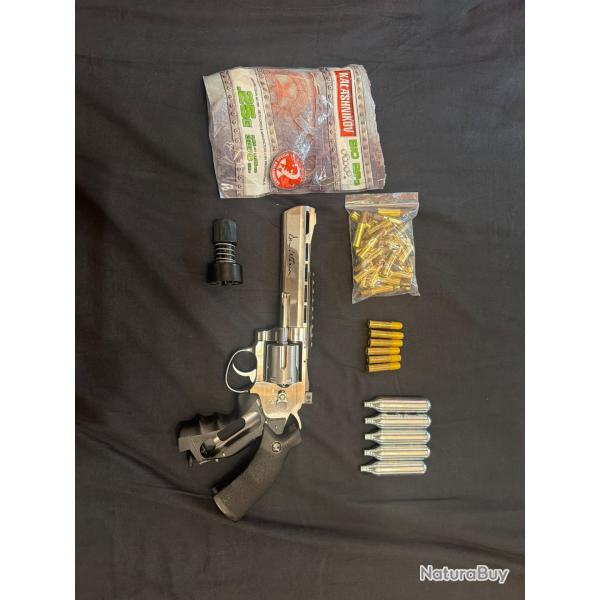 AIRSOFT REVOLVER DAN WESSON CAL6MM CHROME