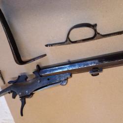 Pour pi&egrave;ces :Canon octogonal et son m&eacute;canisme de d&eacute;tente/percussion ( milieu XIX Si&egrave;cle)