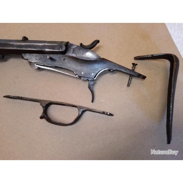 Pour pi�ces :Canon octogonal et son m�canisme de d�tente/percussion ( XIX Si�cle)