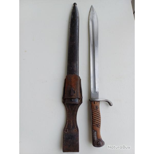 Ba�onnette Allemande 98/05 avec gousset cuir