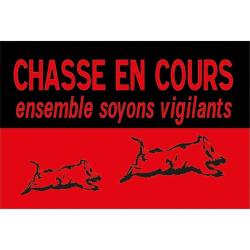 PANNEAU 60/40 CHASSE EN COURS AS20 SANS COULEUR-SANS BRODERIE