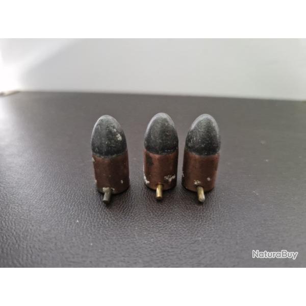 Lot 3 balles � broche 12mm