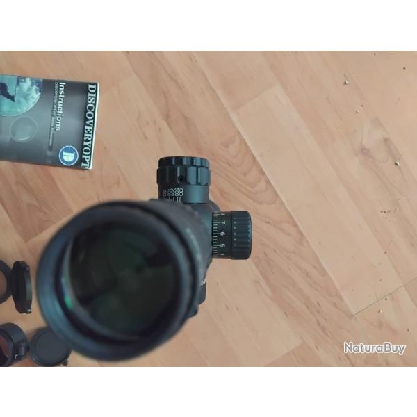 Lunette de tir tactique 3-12 x40 s.f DISCOVERYOPT FFP premier plan focal.