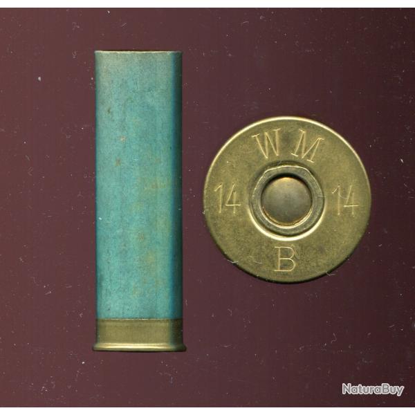 Cal. 14 central - RARE - Walbinger Meuschel � Bischviller - tube carton vert 65 mm