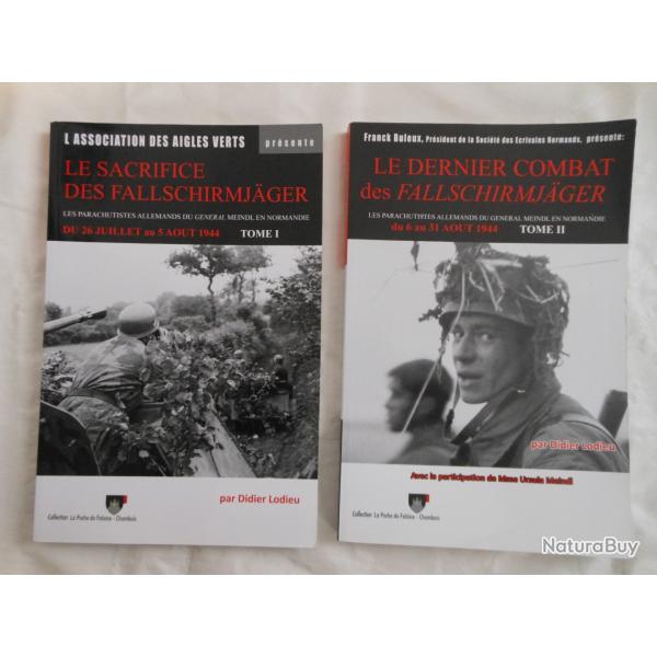 livres albums sur les combats des parachutistes allemands en Normandie en juillet et ao�t 1944