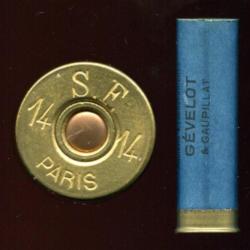 Cal. 14 - douille amorc&eacute;e bleue jamais charg&eacute;e - production S F