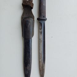 Ba&iuml;onnette 98K num&eacute;ros diff&eacute;rents avec gousset cuir