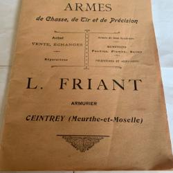 Petit catalogue &laquo;&nbsp; Armes&nbsp;&raquo; ancien