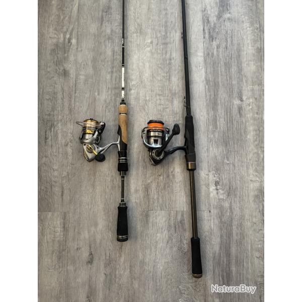 Lot 2 Ensembles Spinning complets (Truite ultra-l�ger + Carnassier polyvalent)