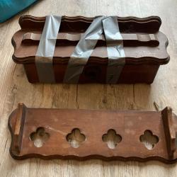 R&acirc;telier mural ancien en bois