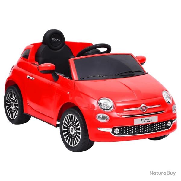 Voiture �lectrique pour enfants Fiat 500 Rouge alsavelo