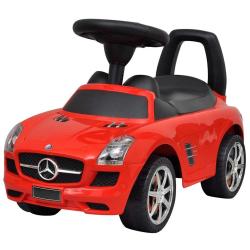 Voiture &agrave; pousser par pieds pour enfants rouge