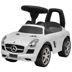 Voiture &agrave; pousser par pieds pour enfants blanc